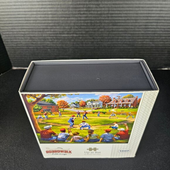 Brand New Boardwalk Puzzle Co "Up At Bat" One Thousand Pieces by Parker Hinckley - Picture 2 of 9